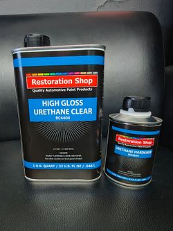 High gloss urethane clear coat with activator