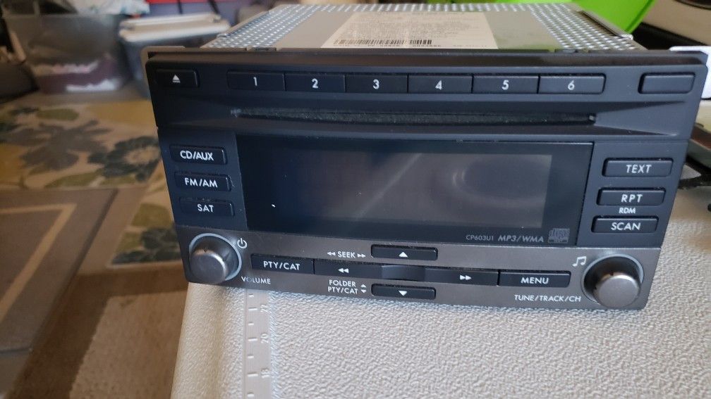 Subaru Clarion Radio Receiver CD MP3 Player CP603U1 86201SC600 OEM 2009-2013