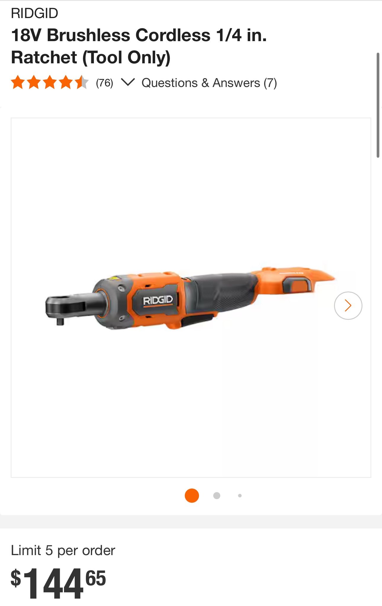 💥ROGID RATCHET 3/8💥