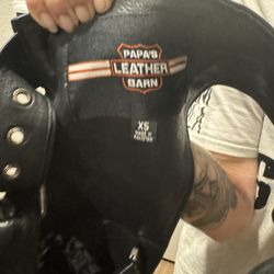 XS Leather Chaps -Ladies biker Gear