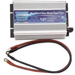 Power Inverter 800W with Dual sockets Output and USB5V 2000mA