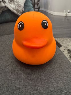 Squeeezy Orange Duck Squishy (Halloween version)