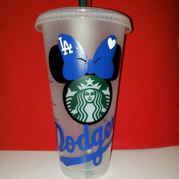 Dodgers And Raiders Starbucks Cup 