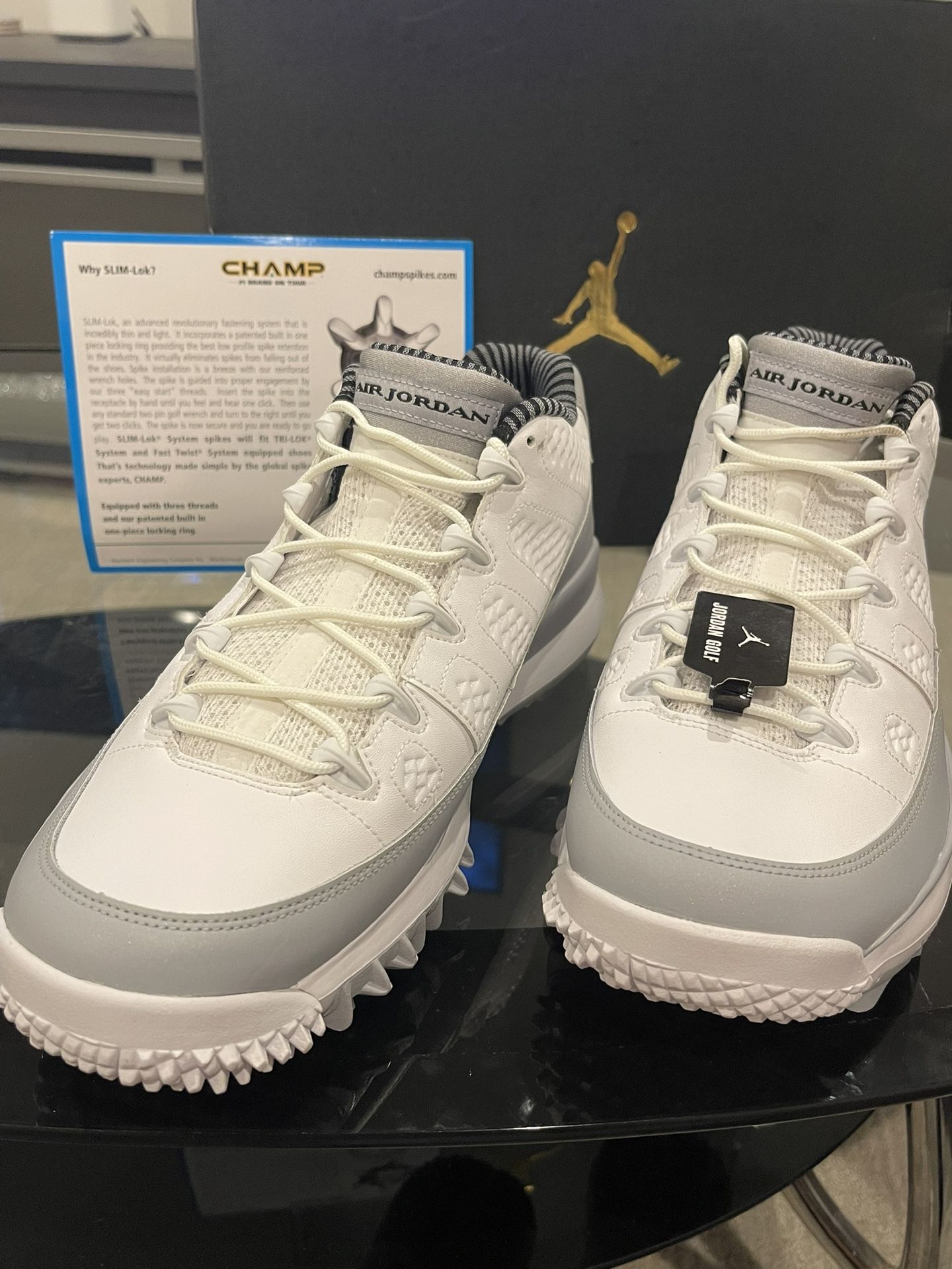AIR JORDAN IX RETRO GOLF  (NEW IN BOX)
