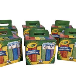 NEW Crayola 24 Ct Washable Sidewalk Chalk, Bright Bold Colors