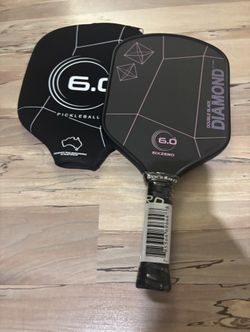 Six Zero 6.0 Double Black Diamond 14mm Pickleball Paddle