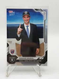 Fernando Mendoza Topps Now Rookie Card