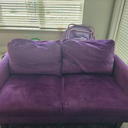 Velvet Purple Loveseat