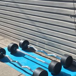 RUBBER COATED STRAIGHT BAR,CURL BAR