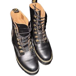 Dr. Martens Leona Vintage Heeled Leather Boots