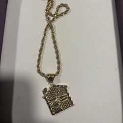 trap house pendant 26 inch chain