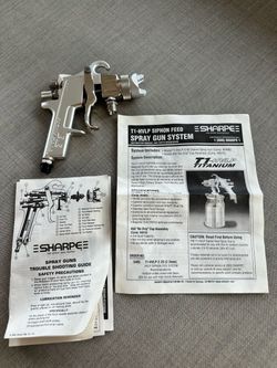 Sharpe T1-HVLP Titanium Siphon Feed Spray Gun