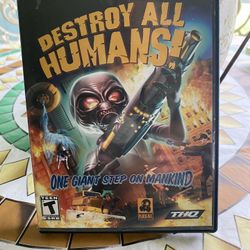 PS2 Destroy All Humans One Giant Step On Mankind