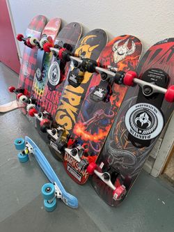 skateboard decks and parts