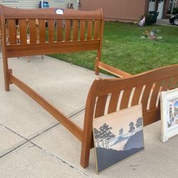 King Size Cherry Bed Frame 