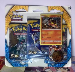 Pokemon Sun And Moon Base Set 3 Pack Blister