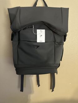 Gymshark sleek Backpack roll top Graphite grey