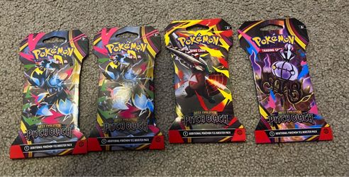 Pokémon Mega Evolution Pitch Black Booster Packs x4