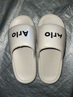 Arlo Cream Cloud Slides Cushion Slippers - Men's US 11 / EU 44-45