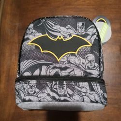 Batman Design Dual Compartment Lunch Bag