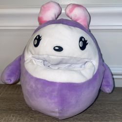Purple MONJI From I Dig Monsters Purple 9”Plush  With Mouth Pocket ..(#20)