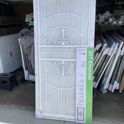 White Heavy Duty Security Door
