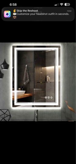 LED Bathroom Mirror, 24x32 Inch Vanity Mirror with Lights