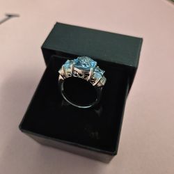 SWISS BLUE TOPAZ RING