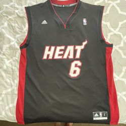 Miami Heat Jersey 6 James Size large