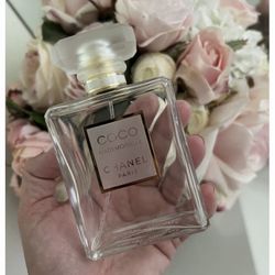COCO Mademoiselle Chanel Paris Eau De Parfum 3.4 oz EMPTY Glass Bottle