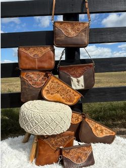 HANDMADE LEATHER PURSES CLUTCH