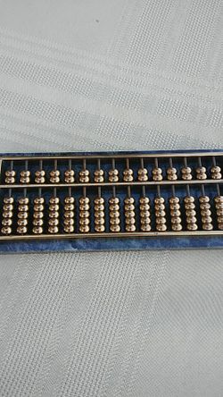 Abacus desk top cool paper weight marble