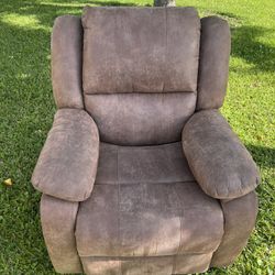 Suede Recliner 