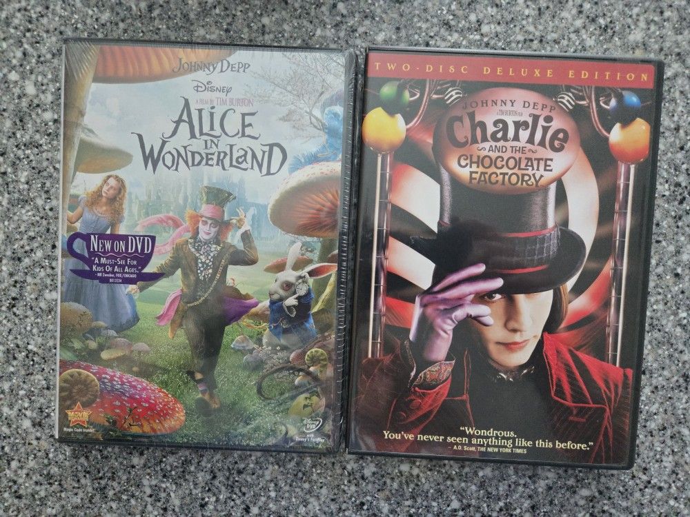 Alice In Wonderland & Charlie And The Chocolate Factory - New