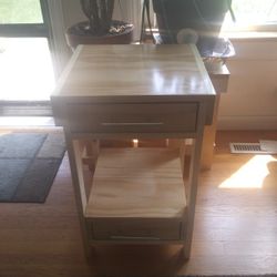 Solid Wood Table Bedside, End Of Couch