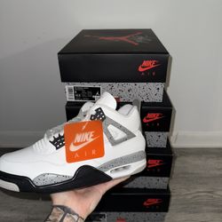 Jordan 4 White Cement