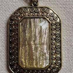 Gold Stone Pendant Necklace