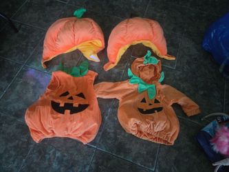 Pumpkin baby costume