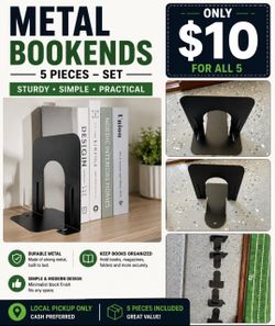 Metal Bookends / Book Holders