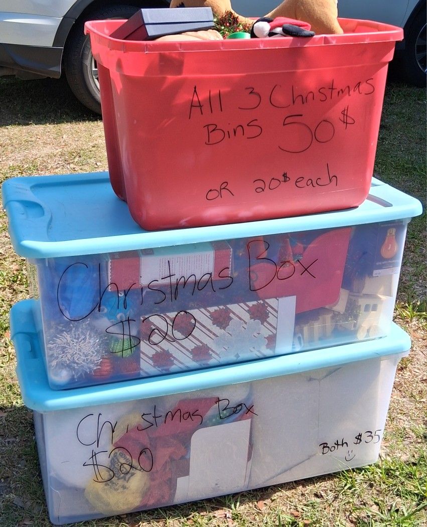 Christmas Bins