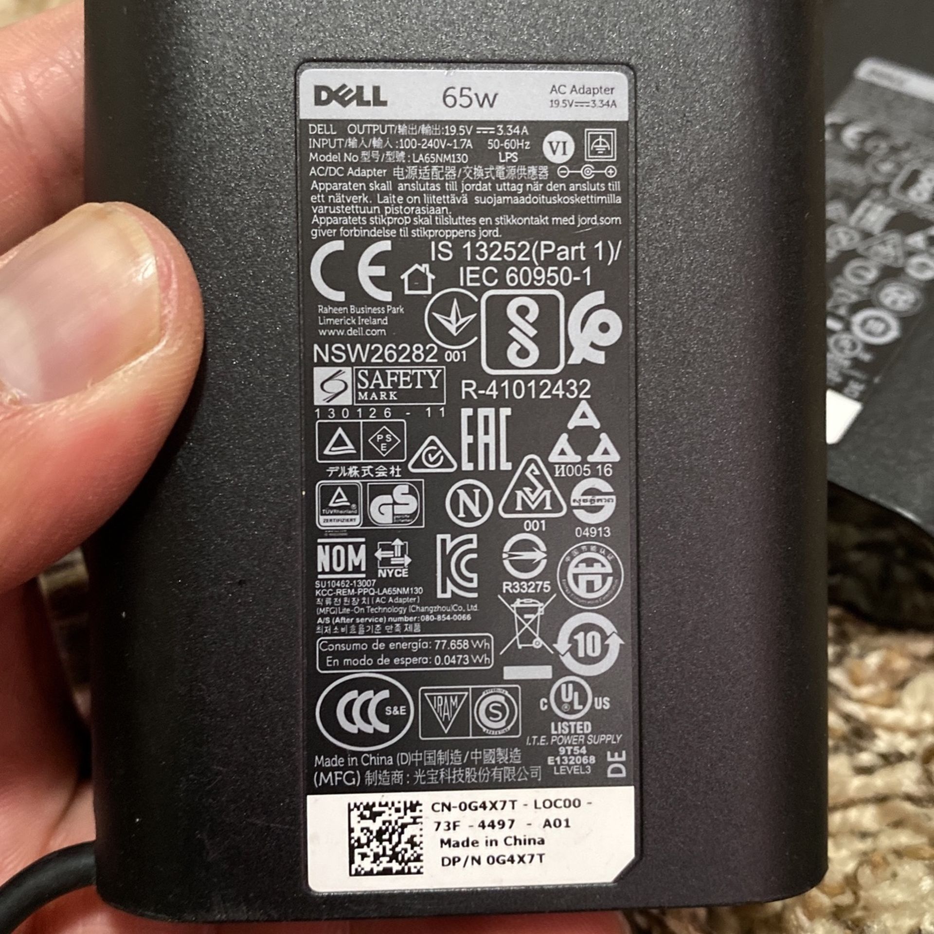 Dell Charger 65w