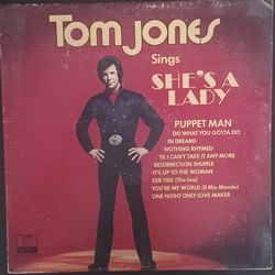 TOM JONES "Sings She's A Lady" 1971 Parrot Orig 1st Press XPAS 71046~VG/VG