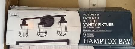 Hampton Bay Southbourne 3-Light Vanity Fixture