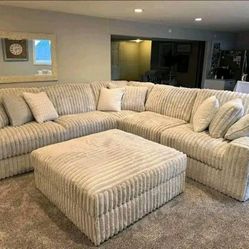 Take Home Pay Later Only $39 Down Payment 🌟 Stupendous L Shaped Modular Oversize Sectional Couch Set 🌟 Fast Delivery 