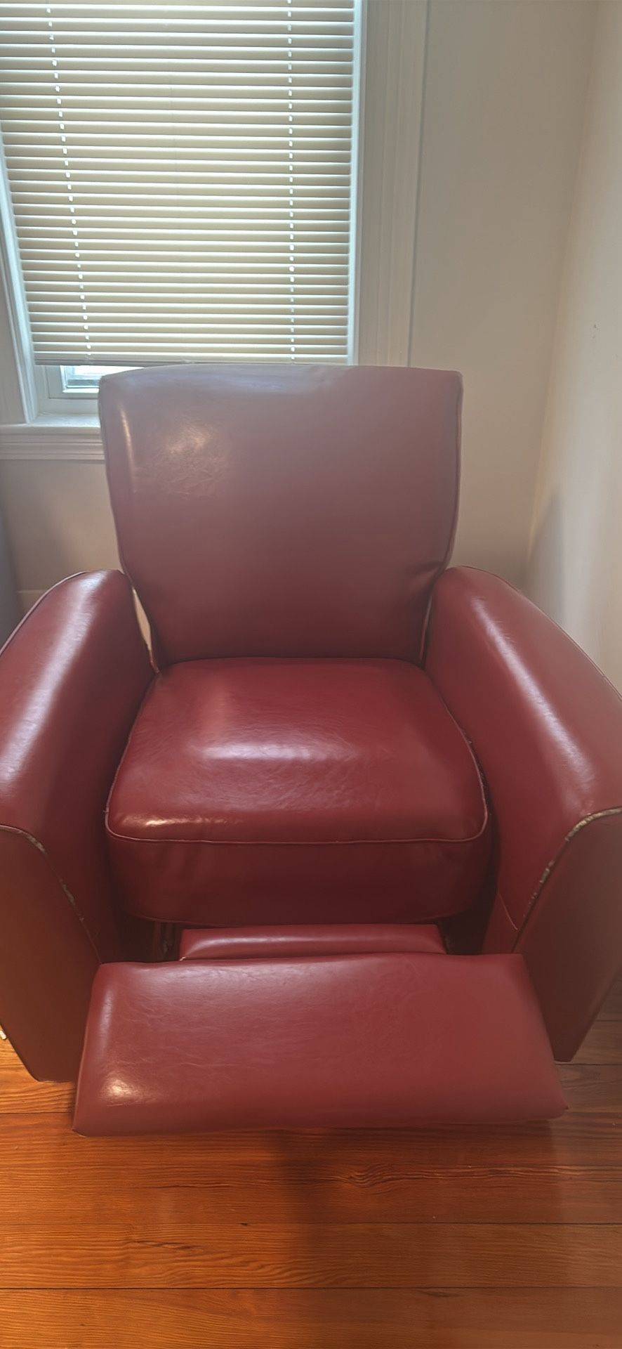 Red Leather Recliner 
