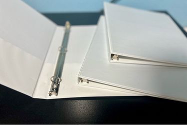 White 3-Ring Binders Set