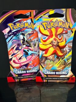 Pokemon Chaos rising booster pack qty 2