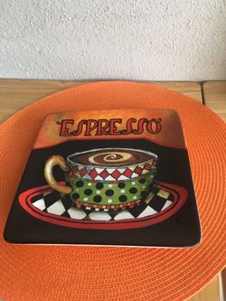 Hand painted medium size plate