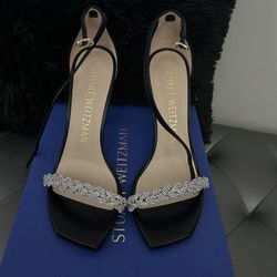 Elegant Stuart Weitzman Nudistglam 100 Highshine San Size 39
