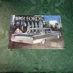 Magazine 1961 Ford's Brochure/Fairlanes/ Fairlane 500" S/ Galaxies/ Station Wagons/ Booklet 